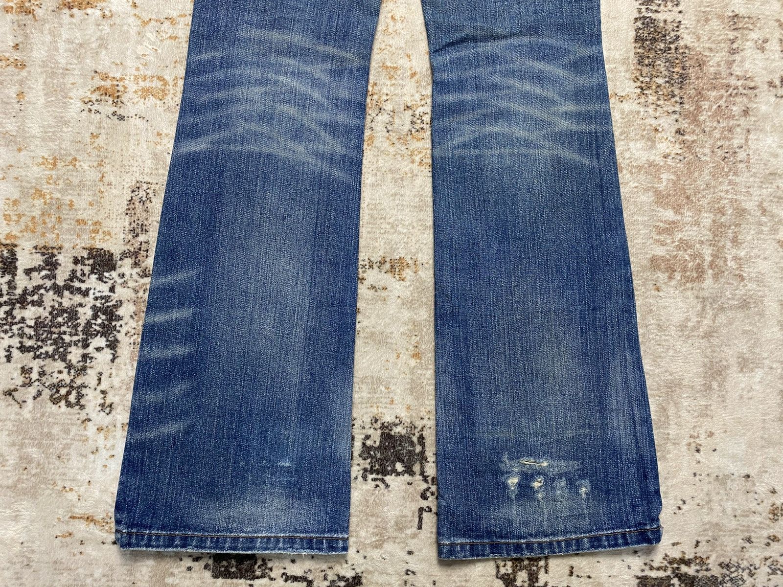 Acne Studios Japanese Distress BootCut Jeans Size 30" / US 8 / IT 44 - 9 Thumbnail
