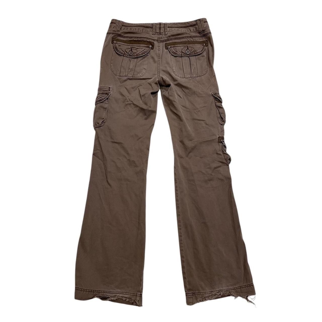 Aeropostale Aéropostale Brown Low Waisted Cargo Trousers Size 28" / US 6 / IT 42 - 2 Thumbnail