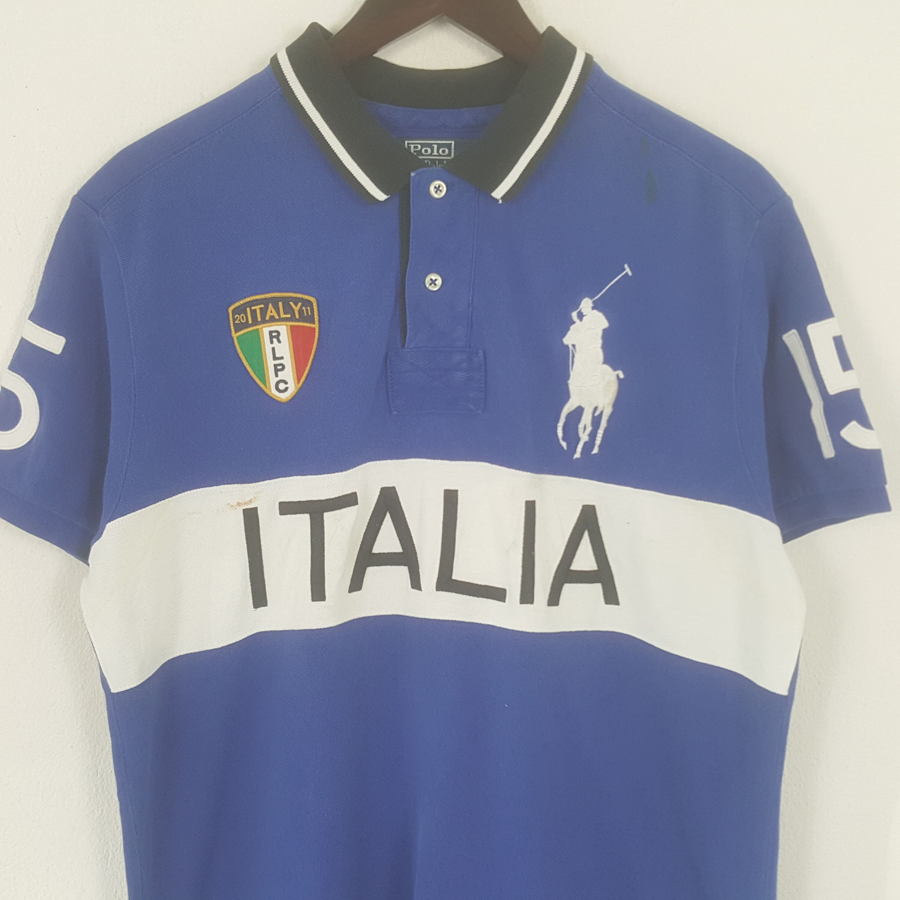 Polo Ralph Lauren × Vintage Vintage Polo by Ralph Lauren Italy Polo Shirt Size US L / EU 52-54 / 3 - 2 Thumbnail