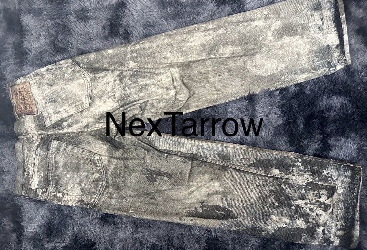 Acne Studios ACNE STUDIOS 3D prints old splash-ink jeans 2408-Nextarrow Size US 31 - 2 Thumbnail