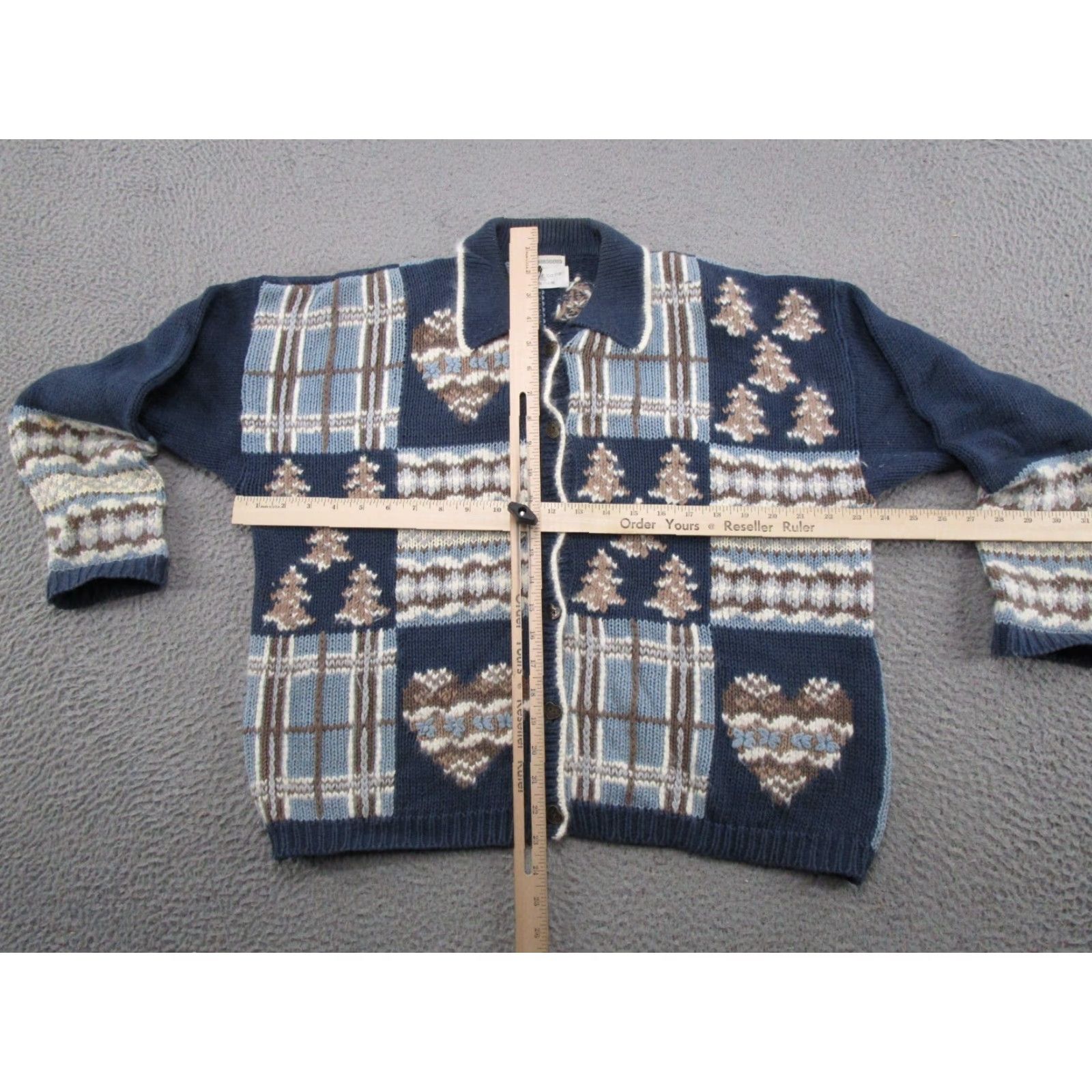 Vintage Vintage Christopher Banks Button Up Hand Embroidered Cardigan Patchwork Size L Size L / US 10 / IT 46 - 4 Thumbnail