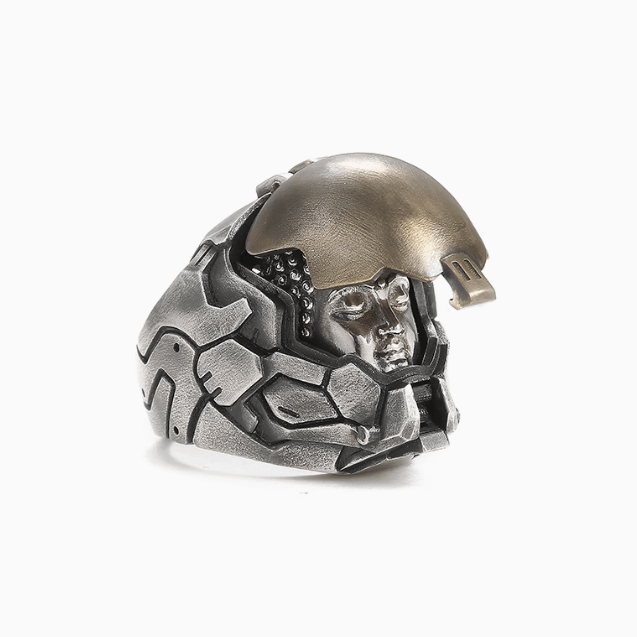 Jewelry Cyberpunk Jewelry Rings Open Size Chrome Ring (Size 7-13) Size ONE SIZE - 1 Thumbnail
