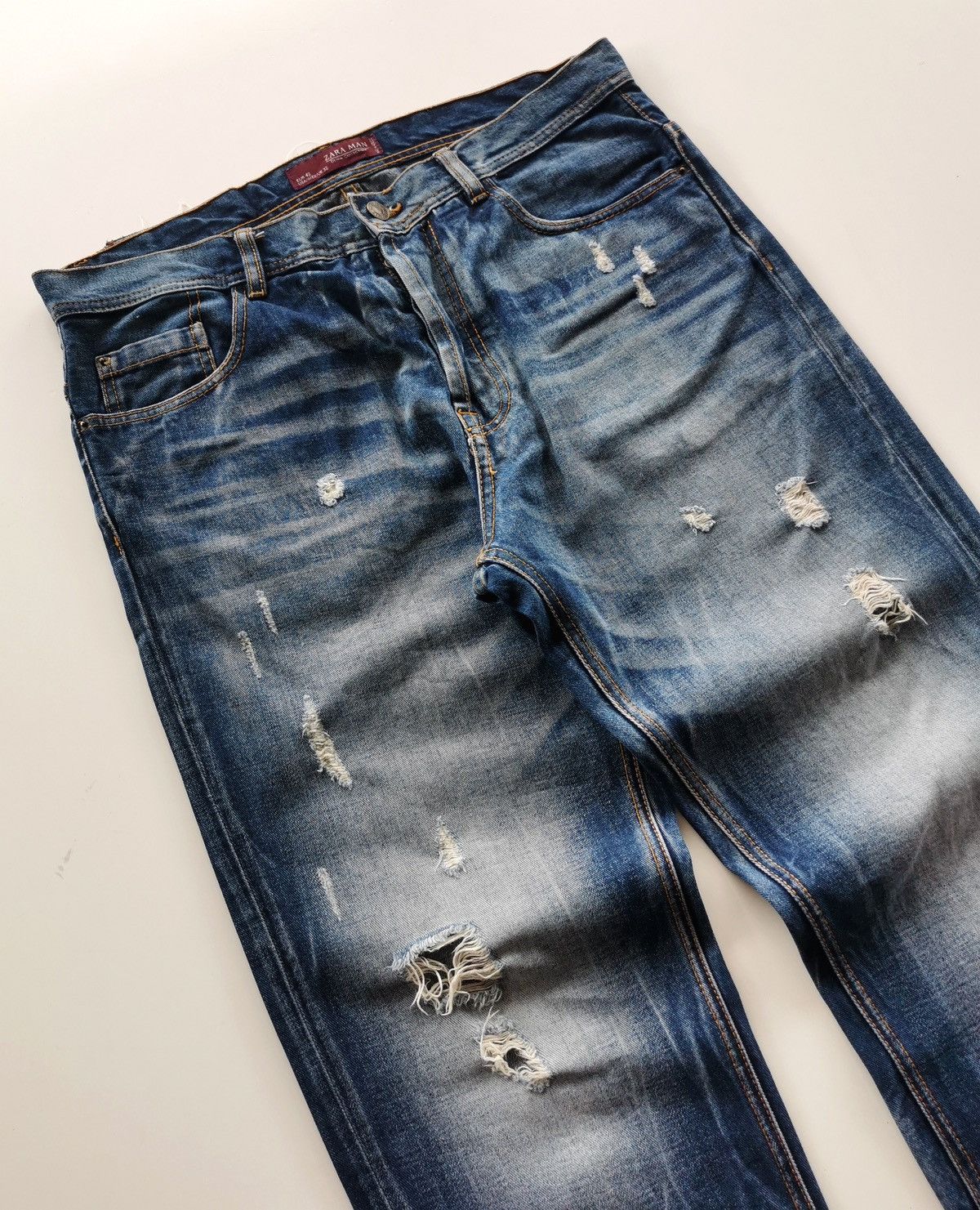 Zara Zara Distressed Denim Size US 34 / EU 50 - 12 Thumbnail