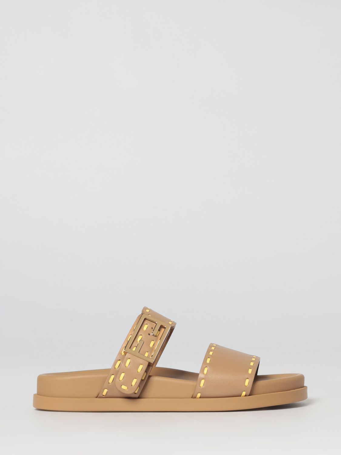 Fendi Fendi Heeled Sandal Woman Camel Size US 8 / IT 38 - 1 Thumbnail
