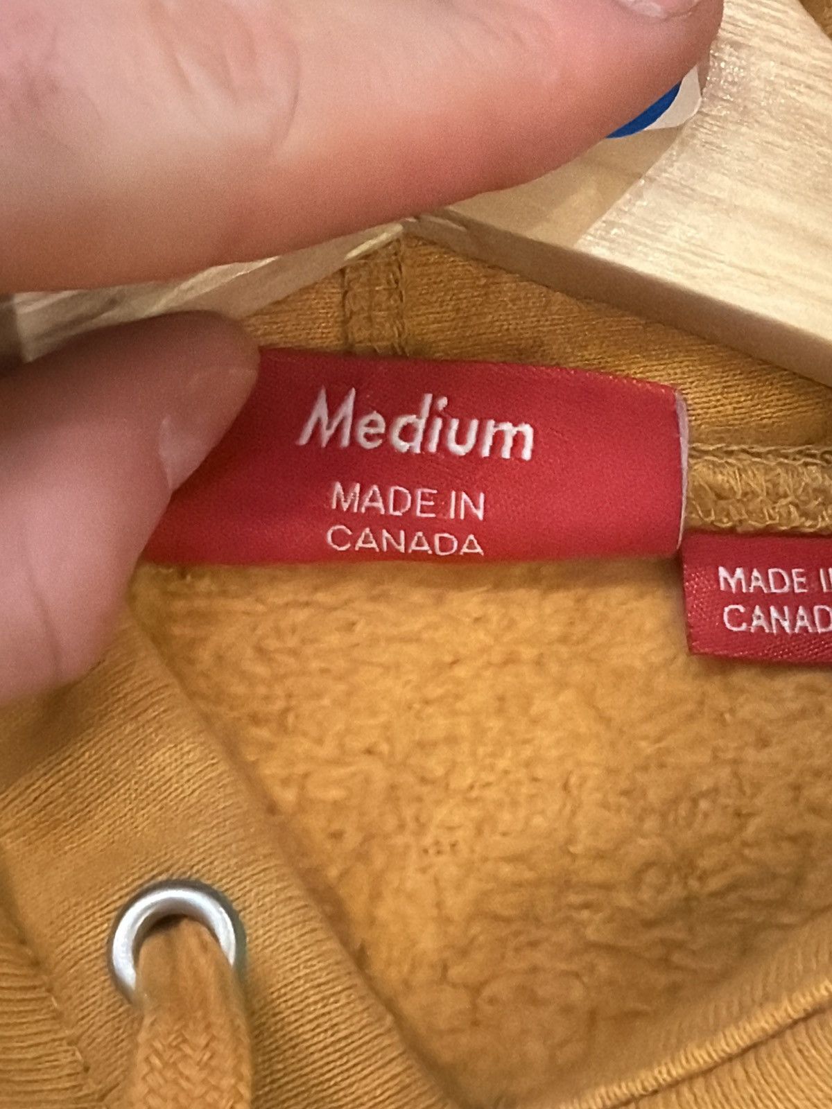 Supreme Supreme Arabic Logo Hoodie - Light Mustard Size US M / EU 48-50 / 2 - 4 Thumbnail