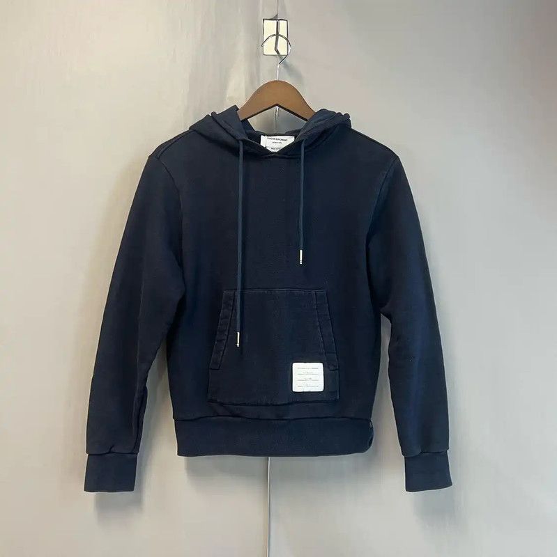 Thom Browne Navy Cotton Women's Hoodie 0089