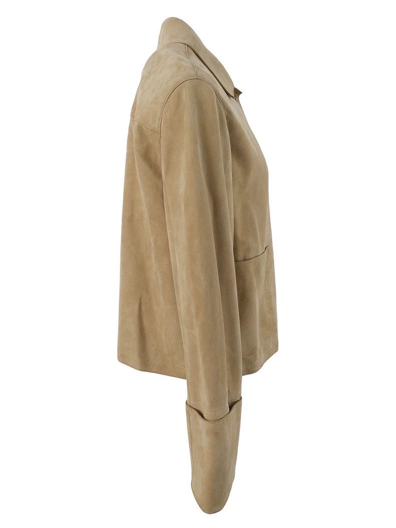 Loewe LOEWE Kakish beige suede jacket Size XXS / US 00 / IT 34 - 3 Thumbnail