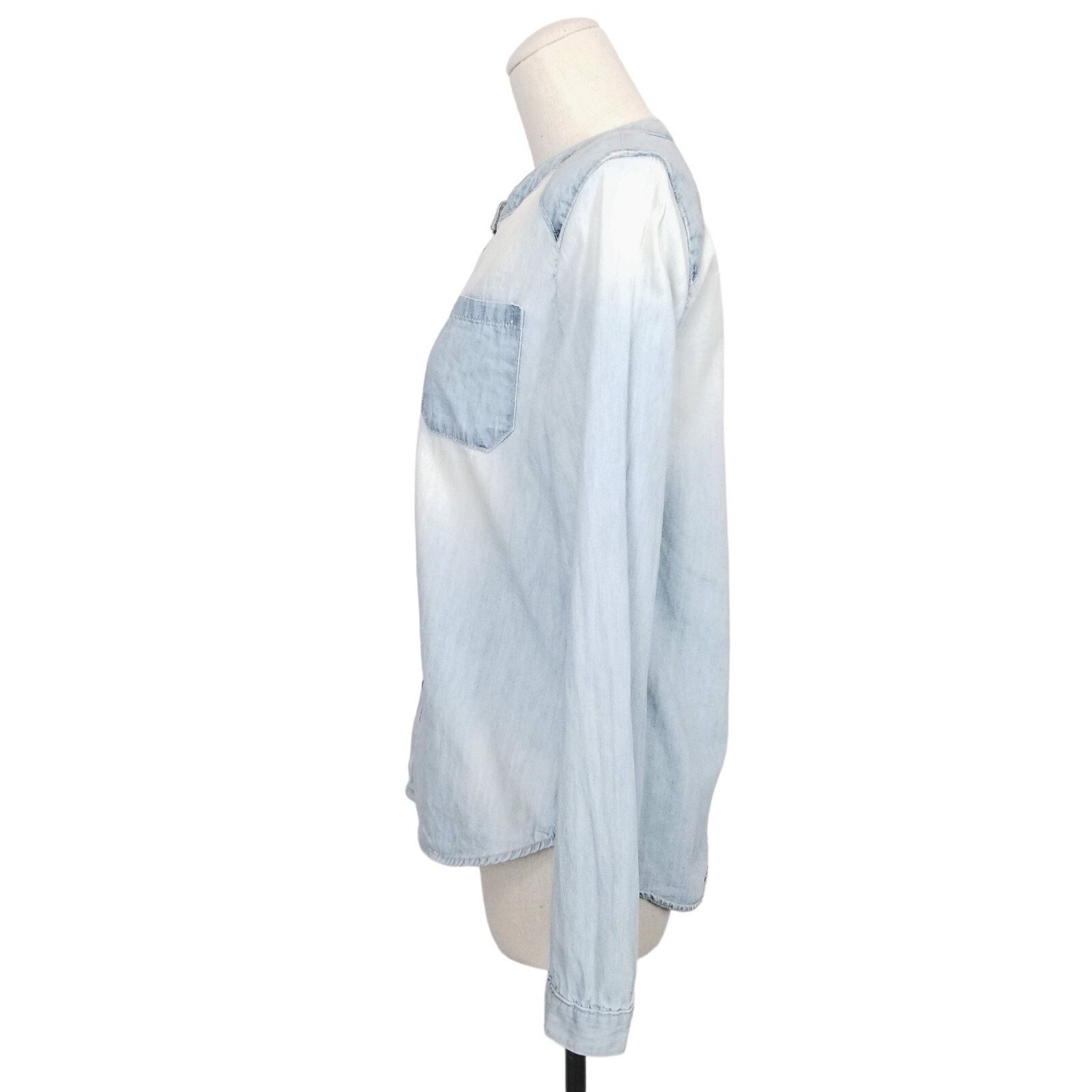 Other Joe's Jeans The Shirt Mandarin Collar Chambray Shirt Medium Size M / US 6-8 / IT 42-44 - 3 Thumbnail