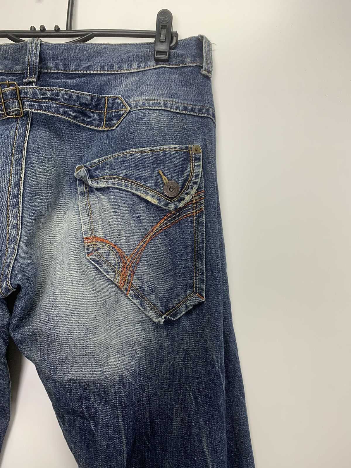 Vintage Back Number Distress Jeans Size US 34 / EU 50 - 11 Thumbnail