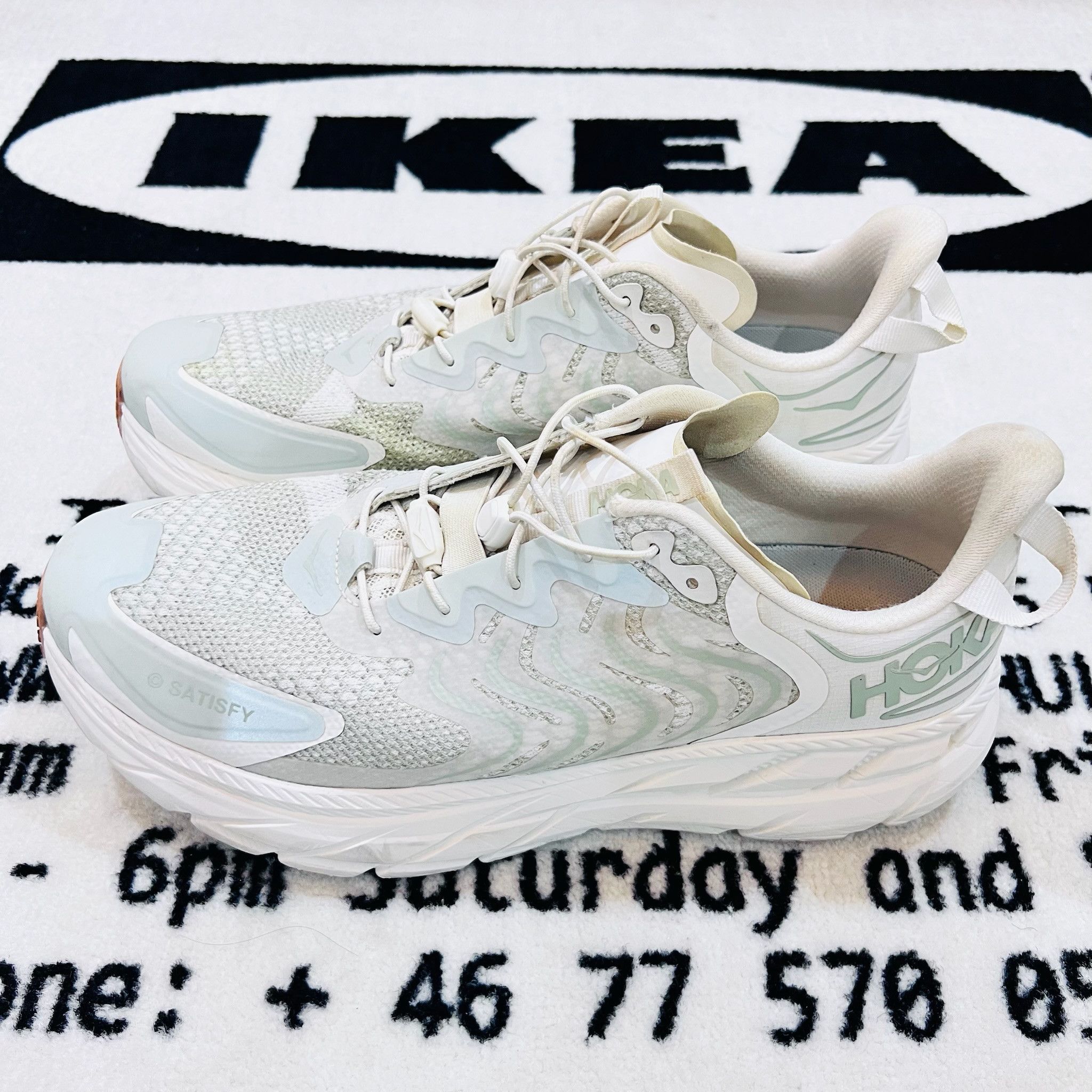 Hoka Hoka One One x Satisfy Clifton LS Sneakers Limited Edition Size US 11 / EU 44 - 1 Thumbnail