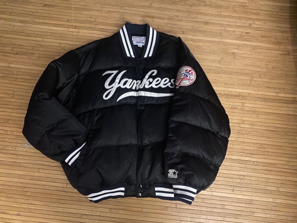 Starter Yankees Satin Bomber Jacket Vintage Starter Men's Size 3XL Size US XXL / EU 58 / 5 - 1 Thumbnail