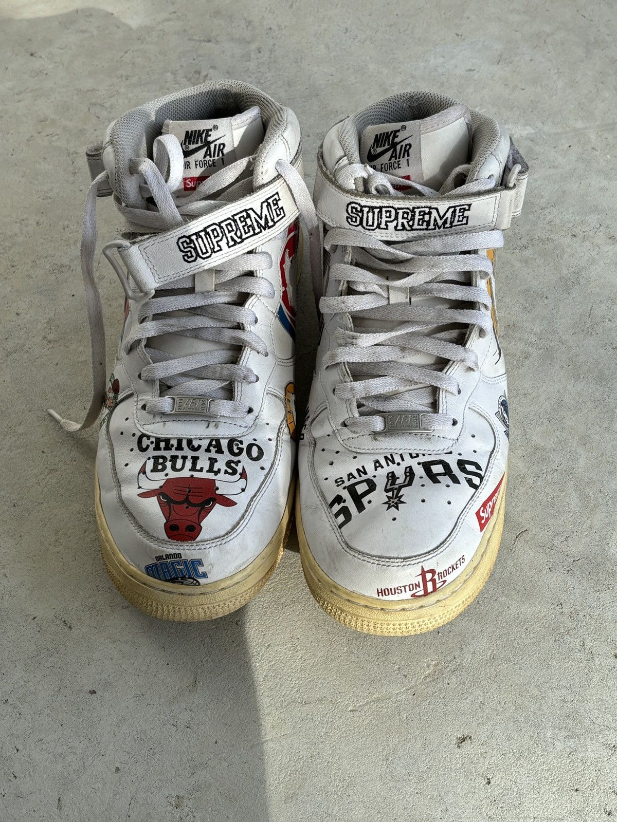 Nike × Supreme Supreme Air Force 1 Mid '07 NBA Size US 11.5 / EU 44-45 - 4 Thumbnail