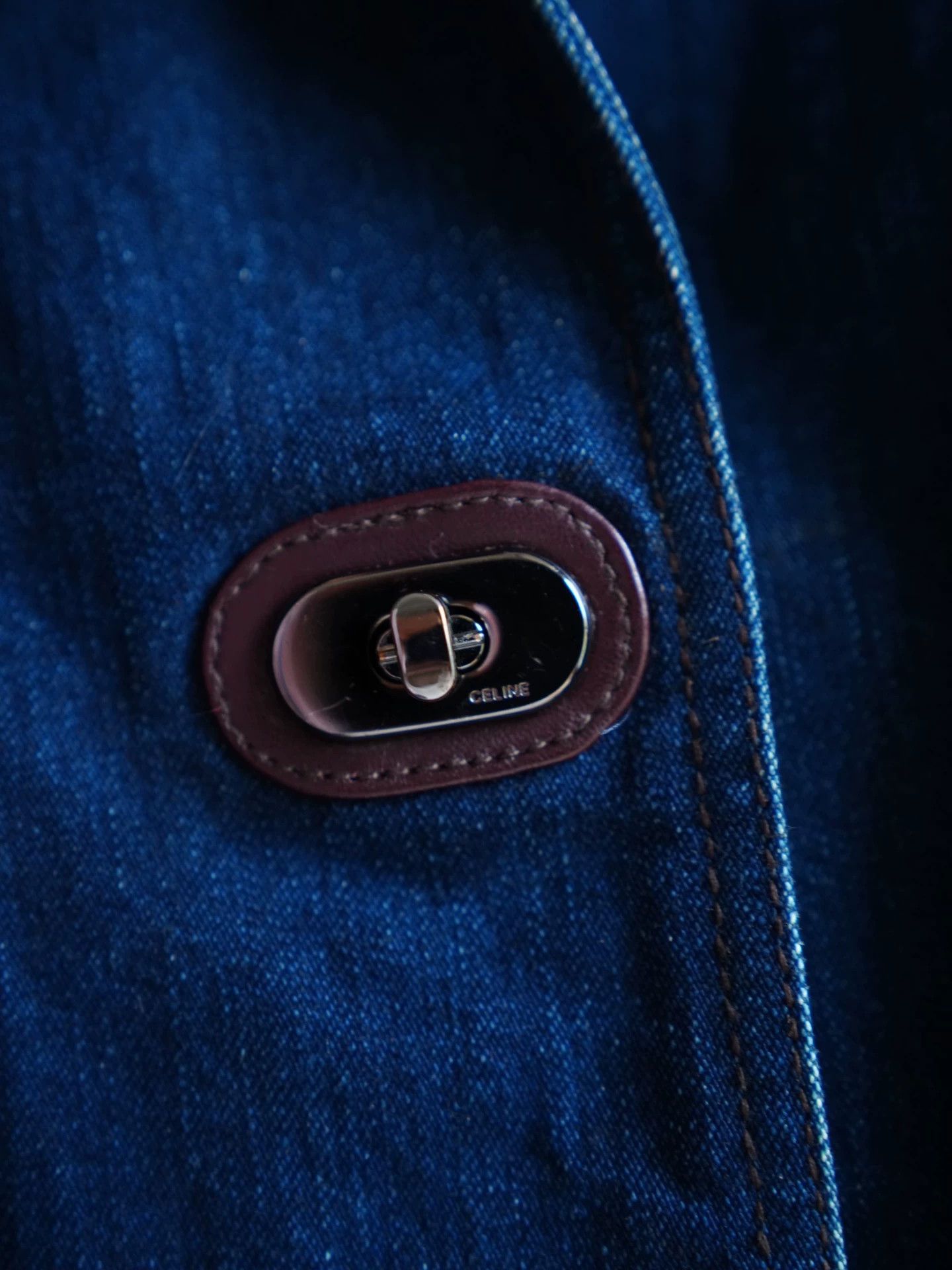 Celine Celine Vintage Deep Blue Denim Jacket Women's Size S Size XS / US 0-2 / IT 36-38 - 5 Thumbnail