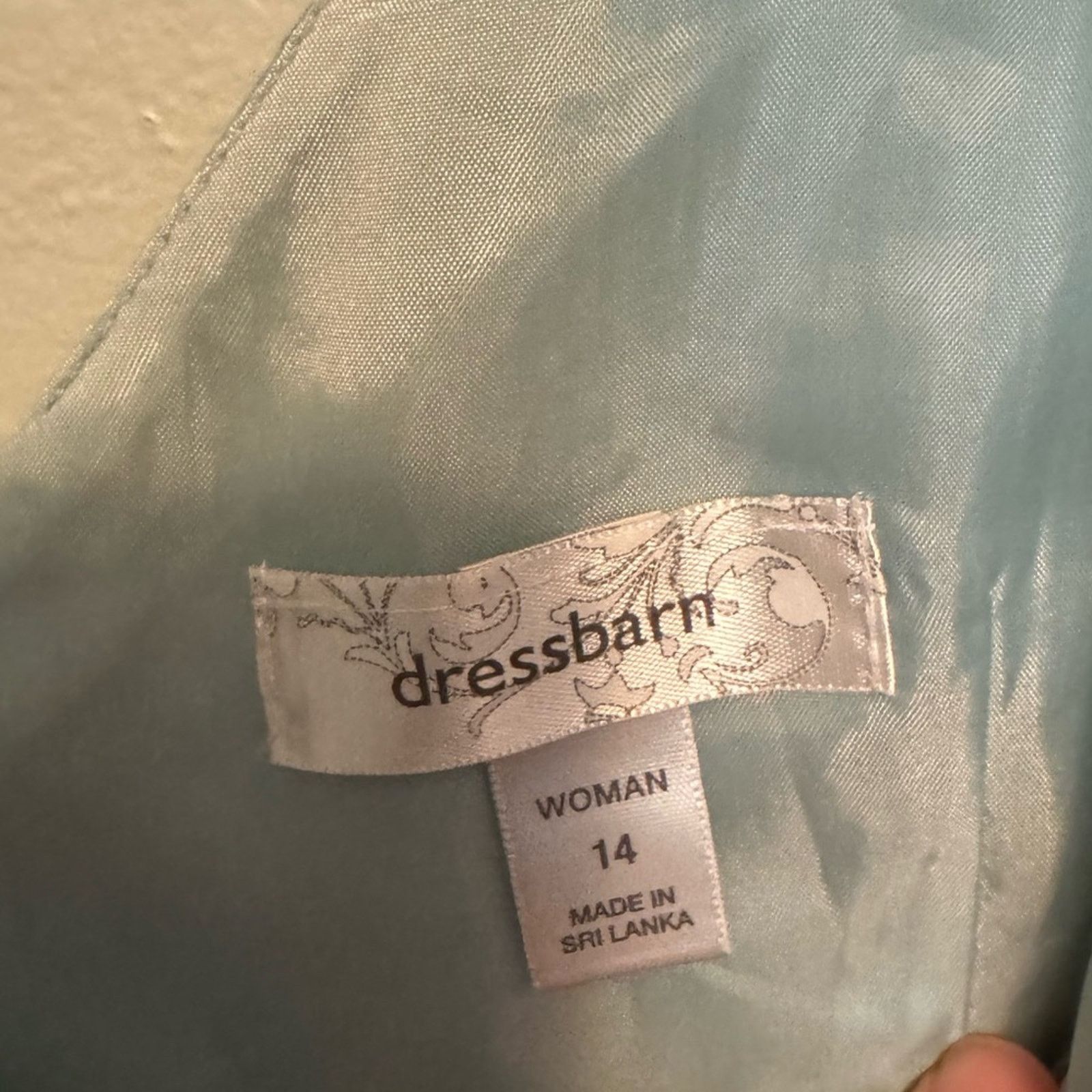 DressCamp Dressbarn Green Midi Dress with embroidery on the hem. Sz 14 Size XL / US 12-14 / IT 48-50 - 4 Thumbnail