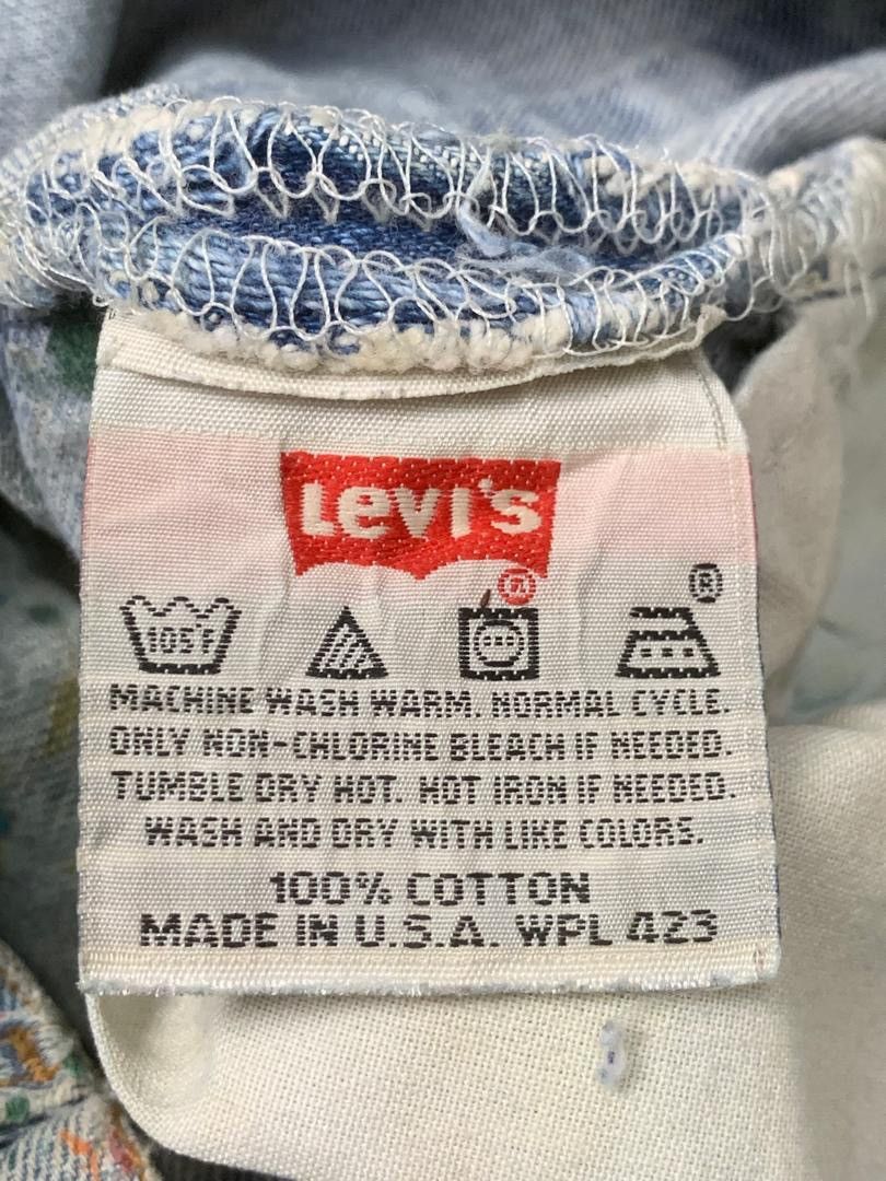 Levi's Vintage Clothing Vintage Levi’s 501 Painting Denim Size 29" - 6 Thumbnail