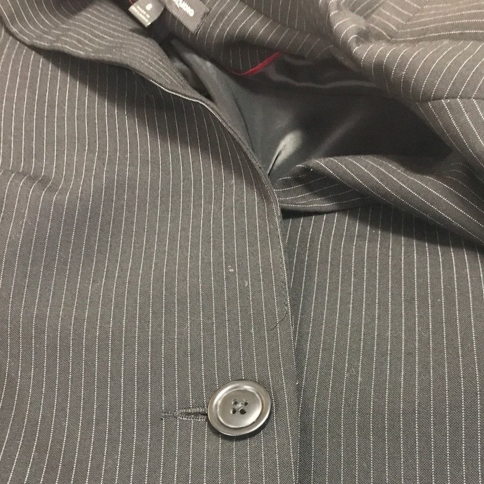 Other Express Design Studio Vintage Pinstriped Collared Jacket 6 Size M / US 6-8 / IT 42-44 - 7 Thumbnail