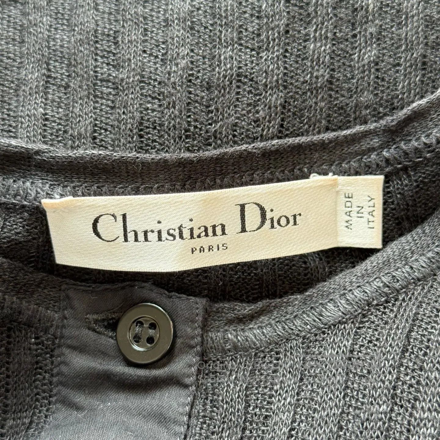 Dior Dior Solid Color Round Neck Short Sleeve with Lace Hem Shi Size XS / US 0-2 / IT 36-38 - 4 Thumbnail