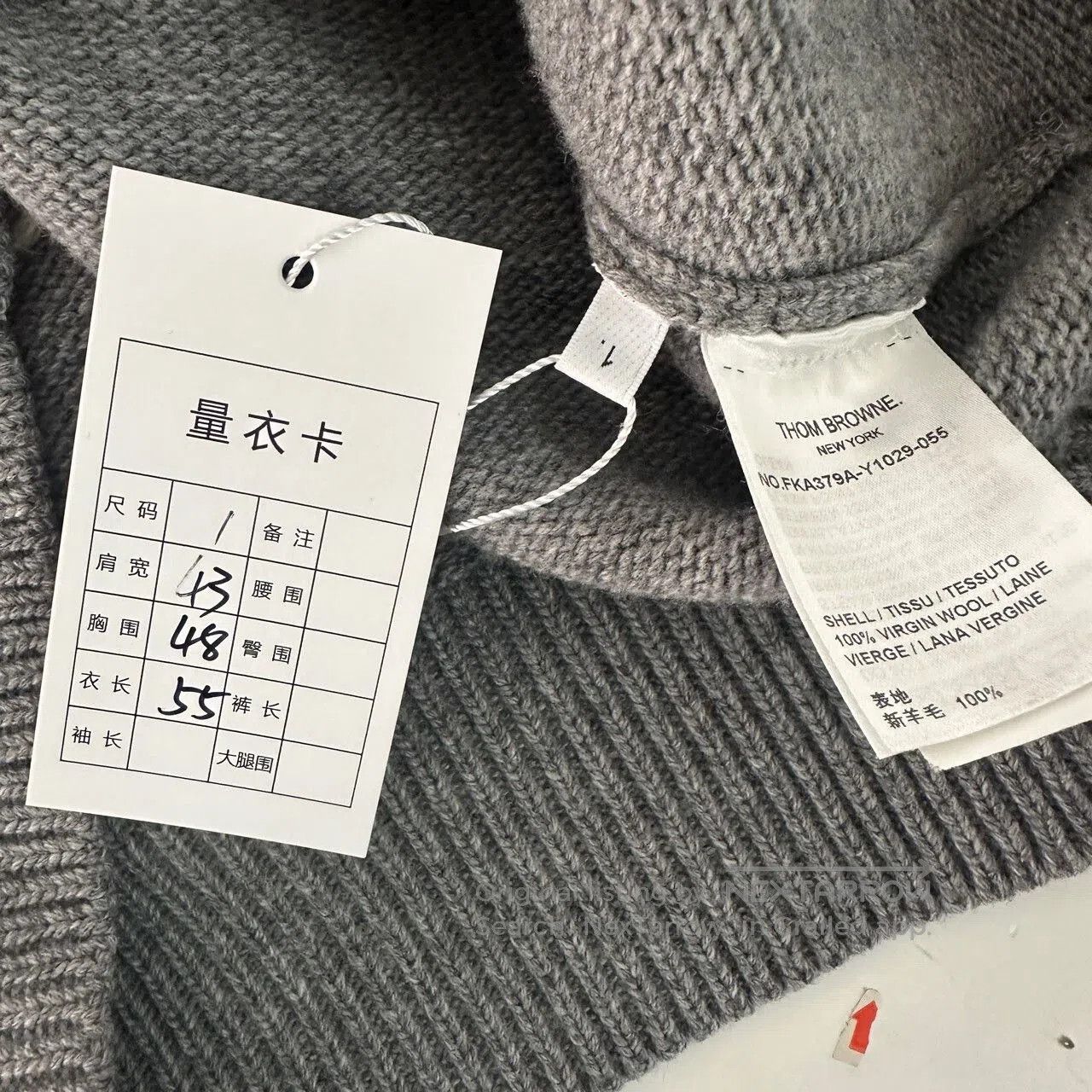 Thom Browne thom browne gray merino wool long sleeve sweater. Size US S / EU 44-46 / 1 - 4 Thumbnail
