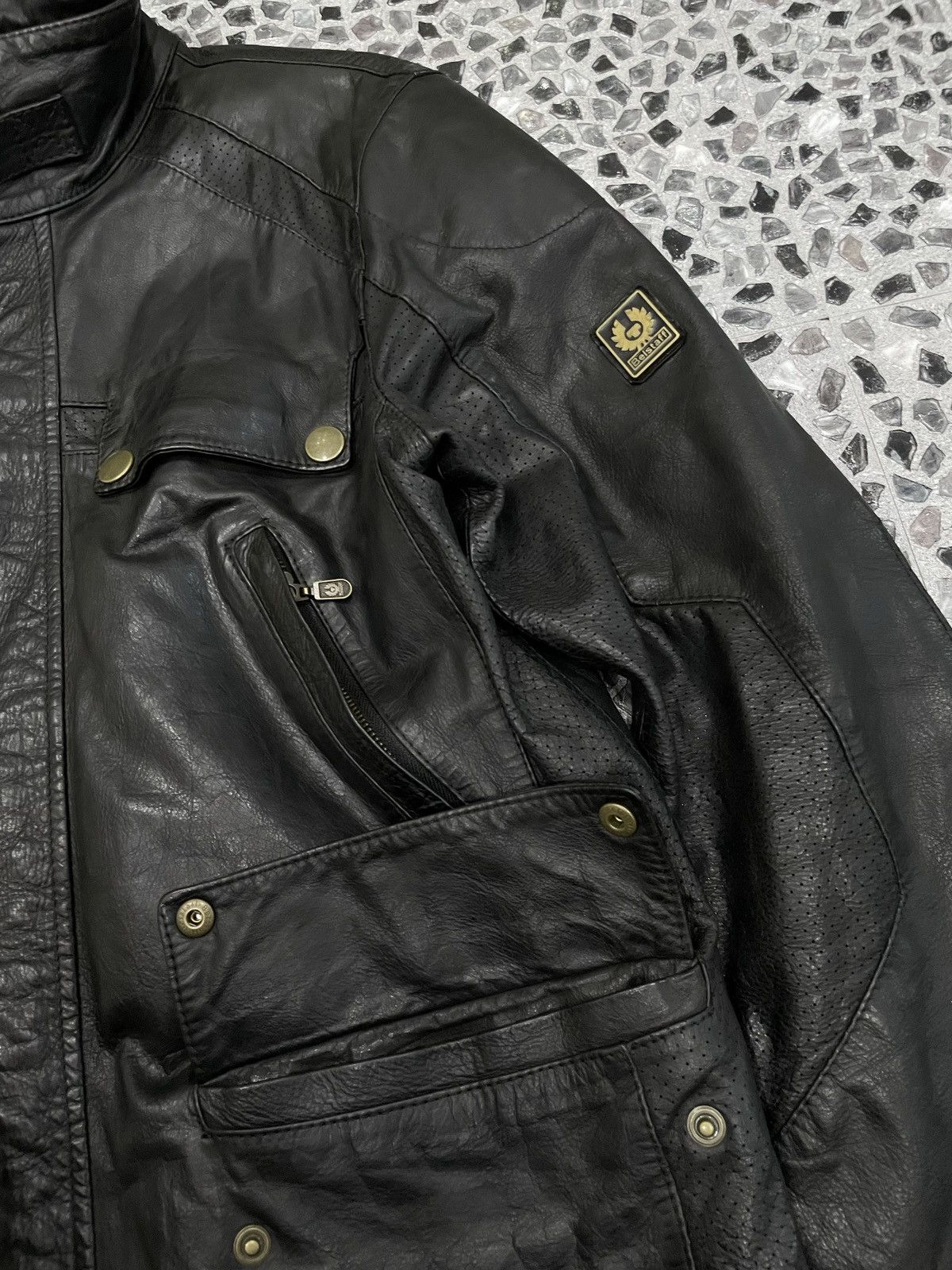 Belstaff Belstaff Gold Label Black Leather Jacket Size US L / EU 52-54 / 3 - 4 Thumbnail