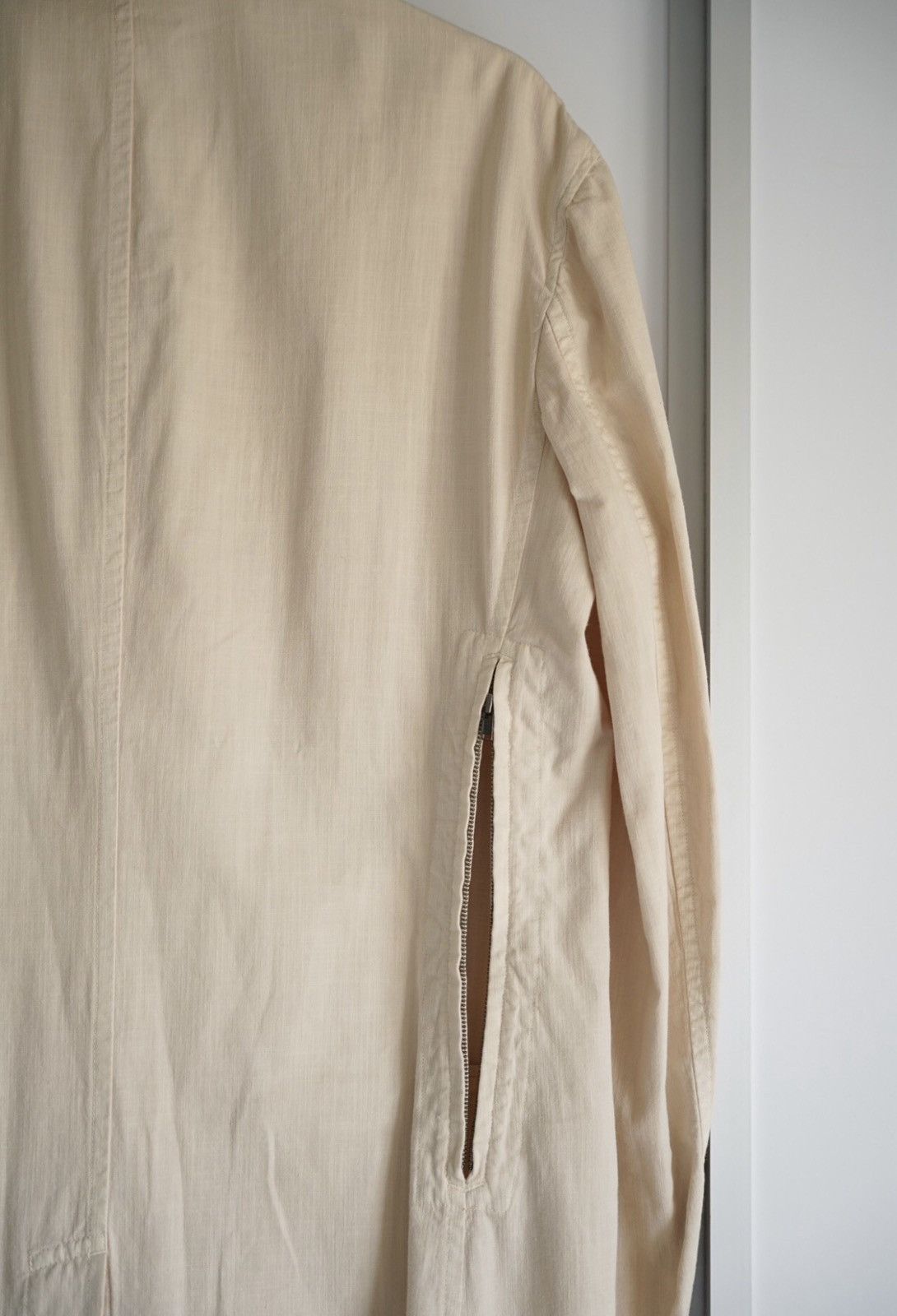 Yohji Yamamoto Yohji Yamamoto 15aw Back Zip White Coat 2412-Nextarrow Size US XL / EU 56 / 4 - 6 Thumbnail