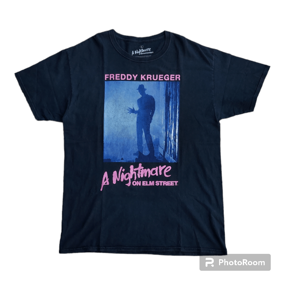 image of Art x Movie A Nightmare On Elm Street Freddy T Shirt in Black, Men's (Size Large)