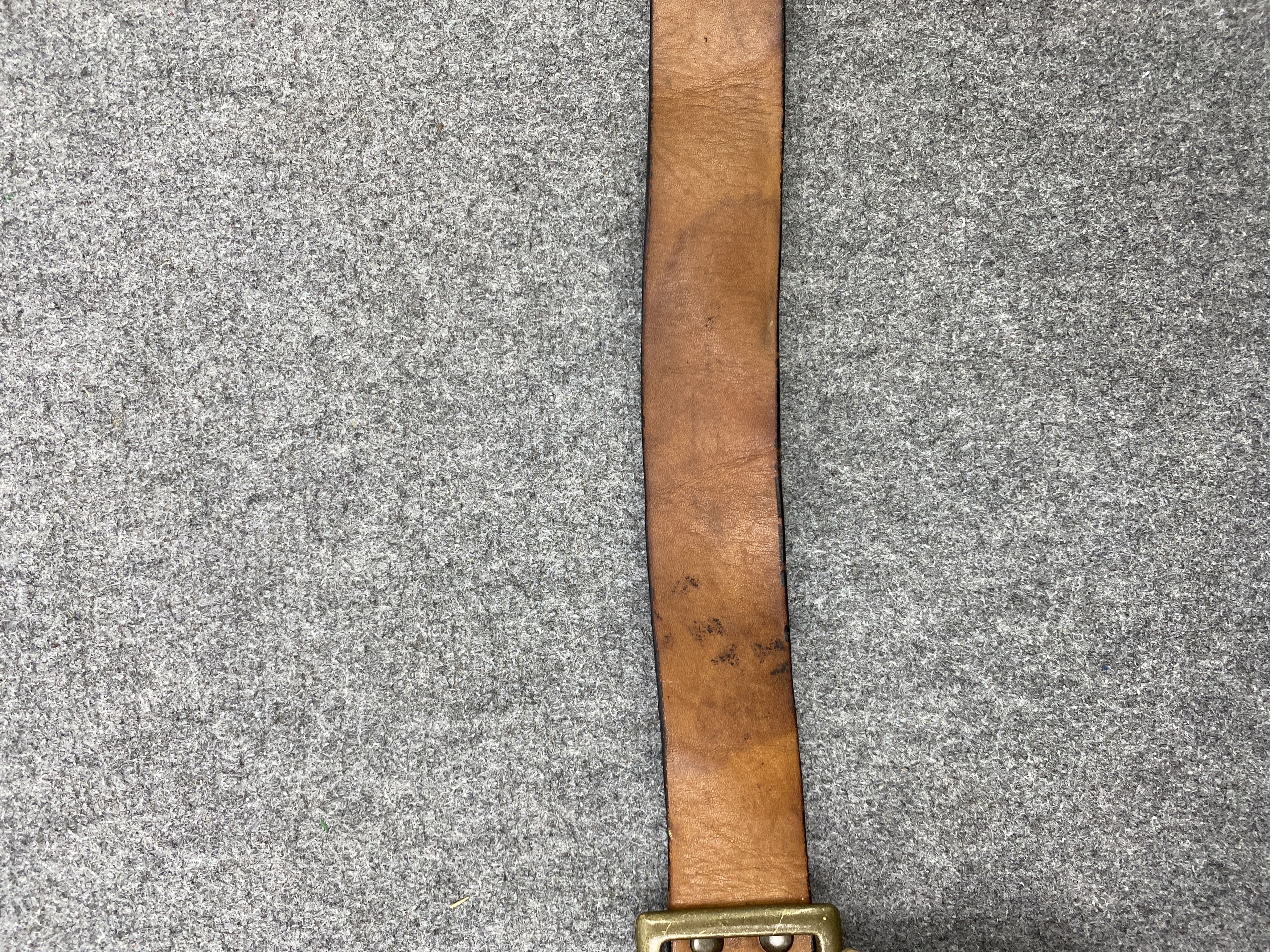 Genuine Leather × Japanese Brand × Vintage Vintage Japanese Brand Genuine Leather Belt B0001 Size 32 - 7 Thumbnail