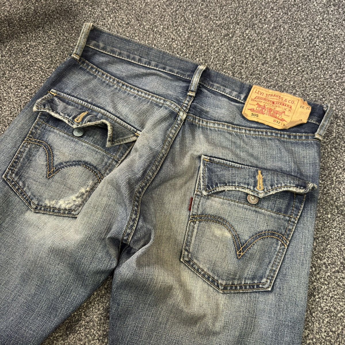 Engineered Garments × Levi's Vintage 2006 y2k Levis 505 Distressed Denim Jeans W32 Size US 32 / EU 48 - 8 Thumbnail