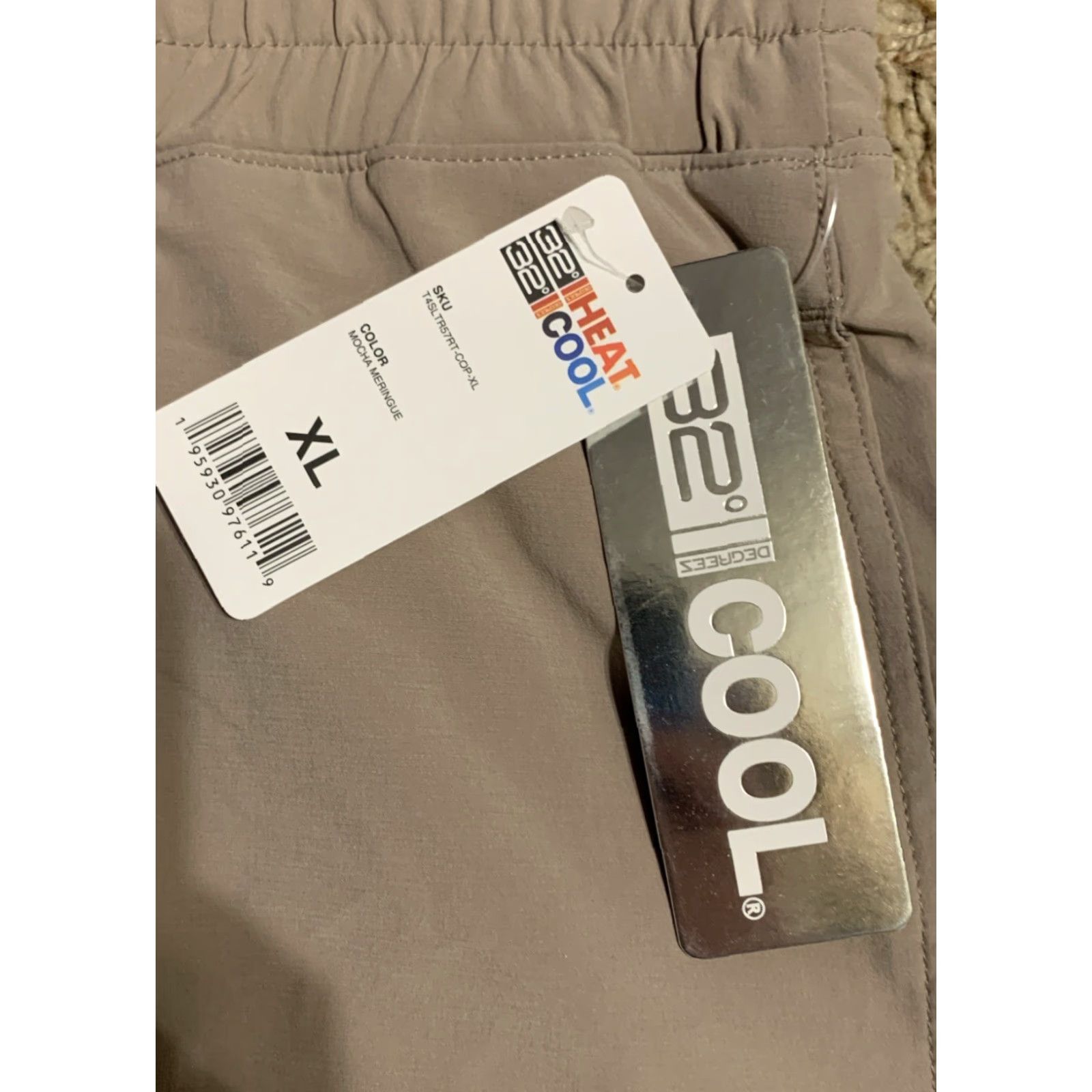Vintage 32 Degrees Cool Pants Cargo Joggers Beige XL Women 37 in Inseam Stretch Pockets Casual Travel Size 25" / US 0 / IT 36 - 7 Thumbnail