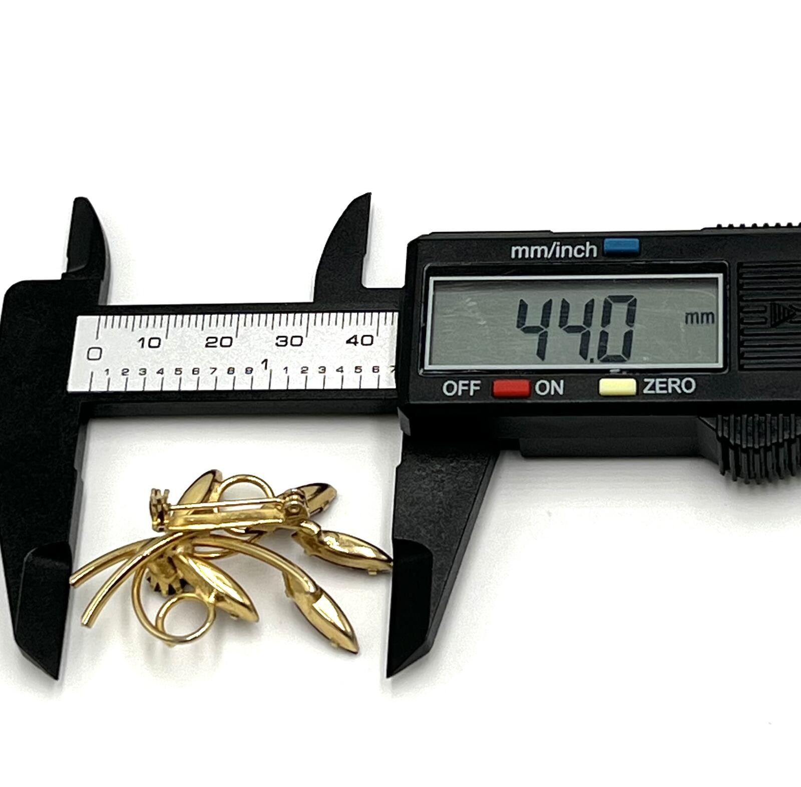 The Unbranded Brand Vintage GoldTone Brooch with Dark Purple Marquise Rhinestone Size ONE SIZE - 5 Thumbnail