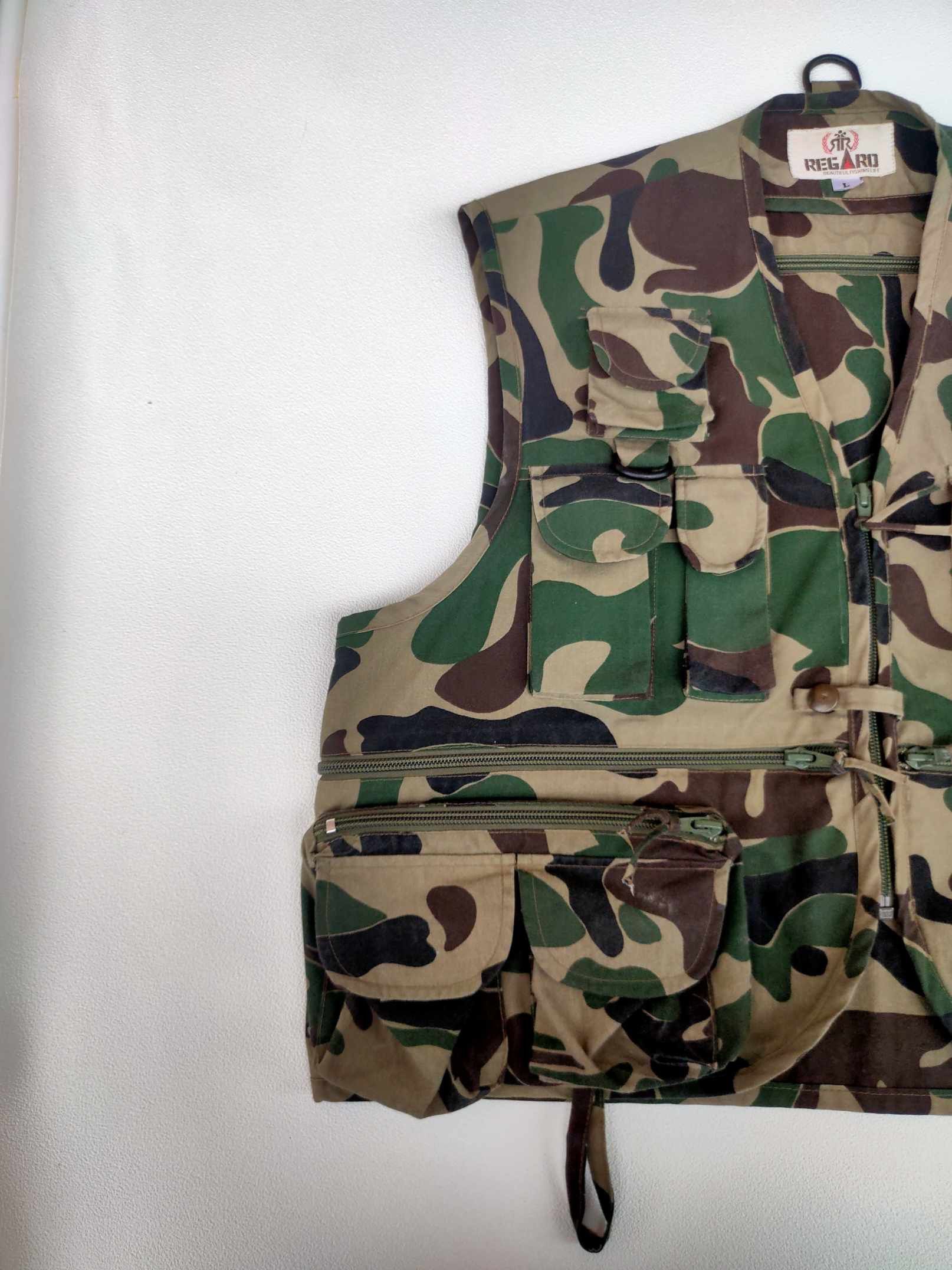 Japanese Brand × Vintage Regards Fishing/Tactical Vest Camo Size US L / EU 52-54 / 3 - 5 Thumbnail
