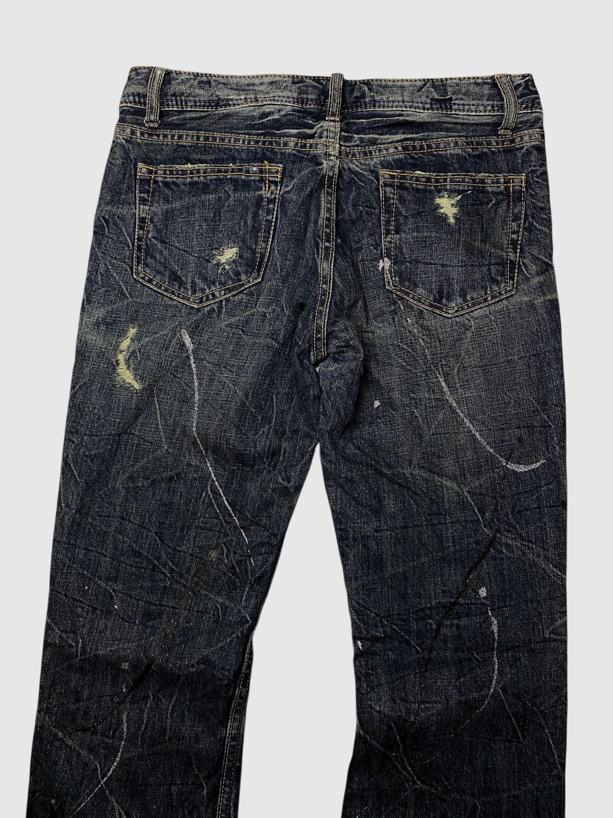 If Six Was Nine 2000's Theoria Seawash Flared Jeans Size US 28 / EU 44 - 5 Thumbnail