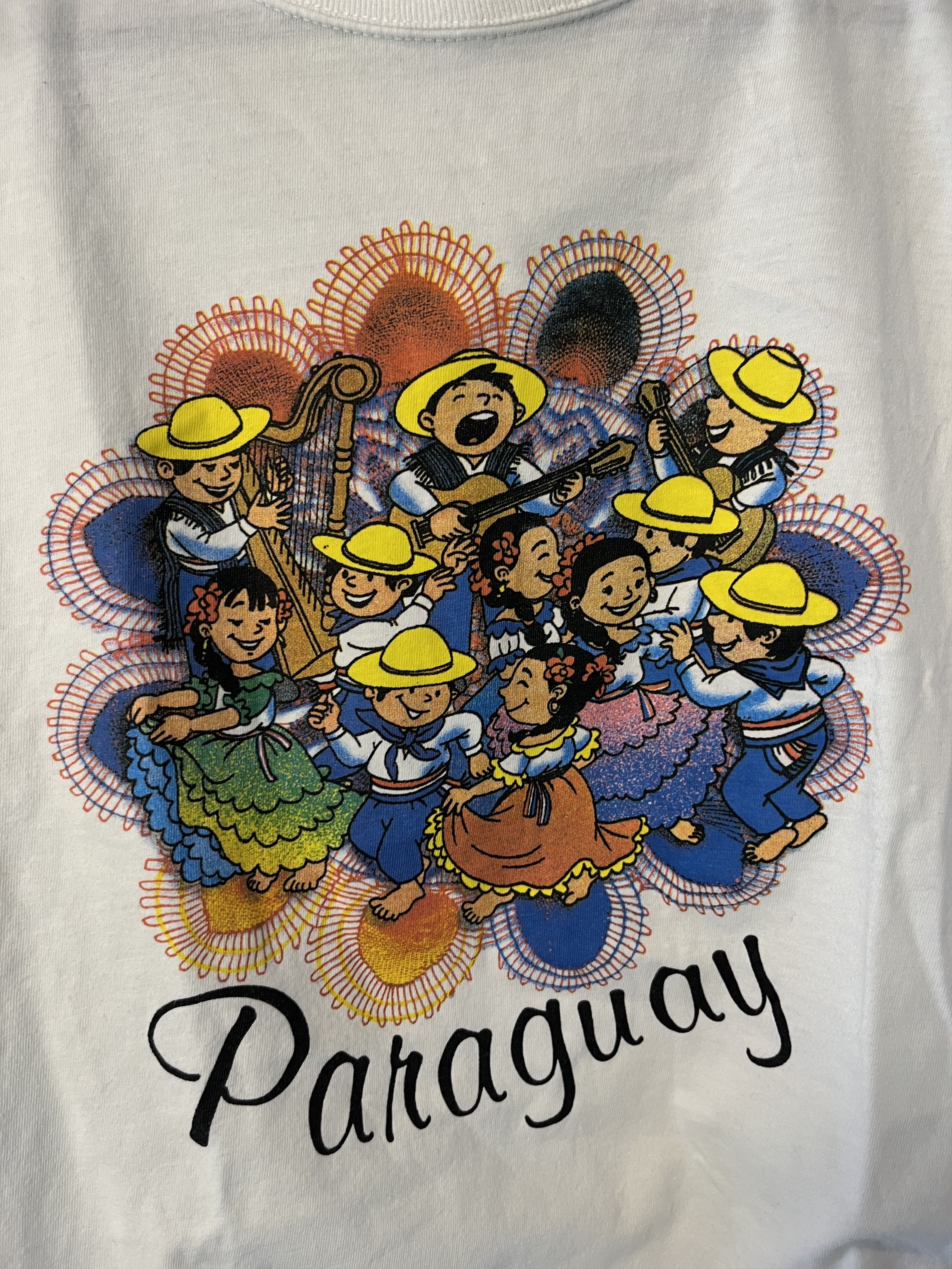 Vintage 90s Paraguay South America Graphics Tee Art Size US M / EU 48-50 / 2 - 2 Thumbnail