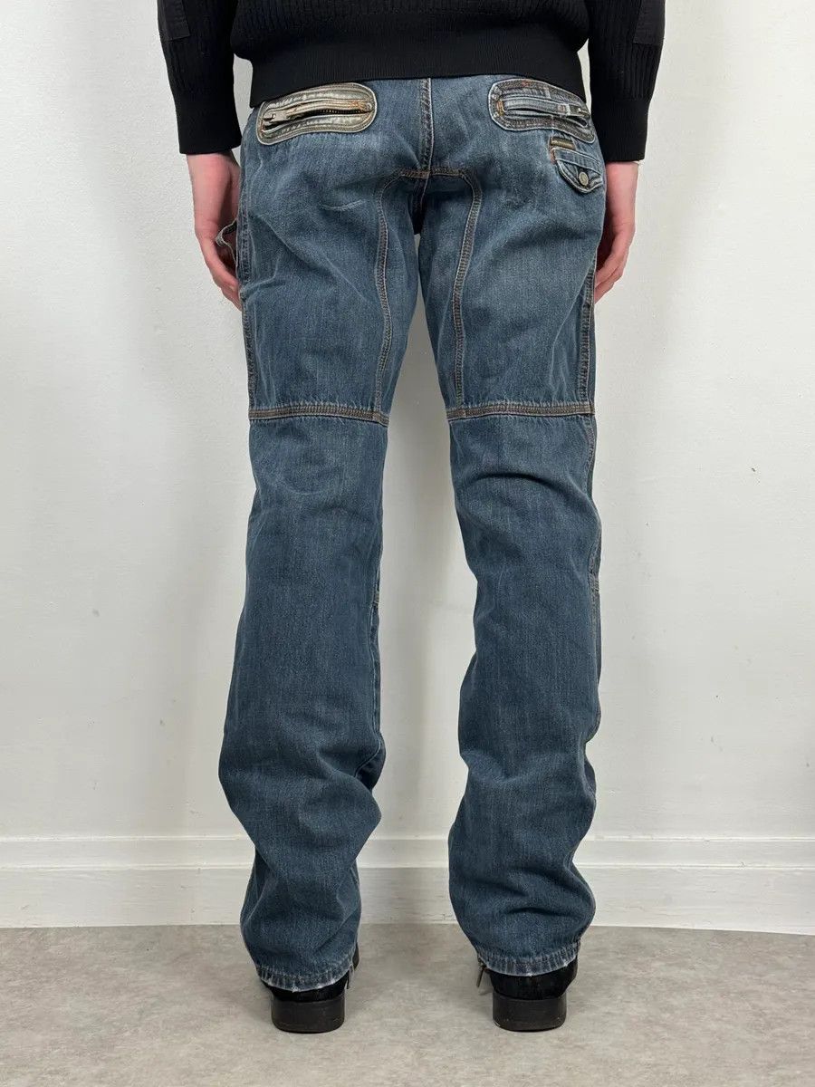 Dolce & Gabbana AW2004 Dolce & Gabbana Blue Biker Denim Jeans Size US 32 / EU 48 - 4 Thumbnail
