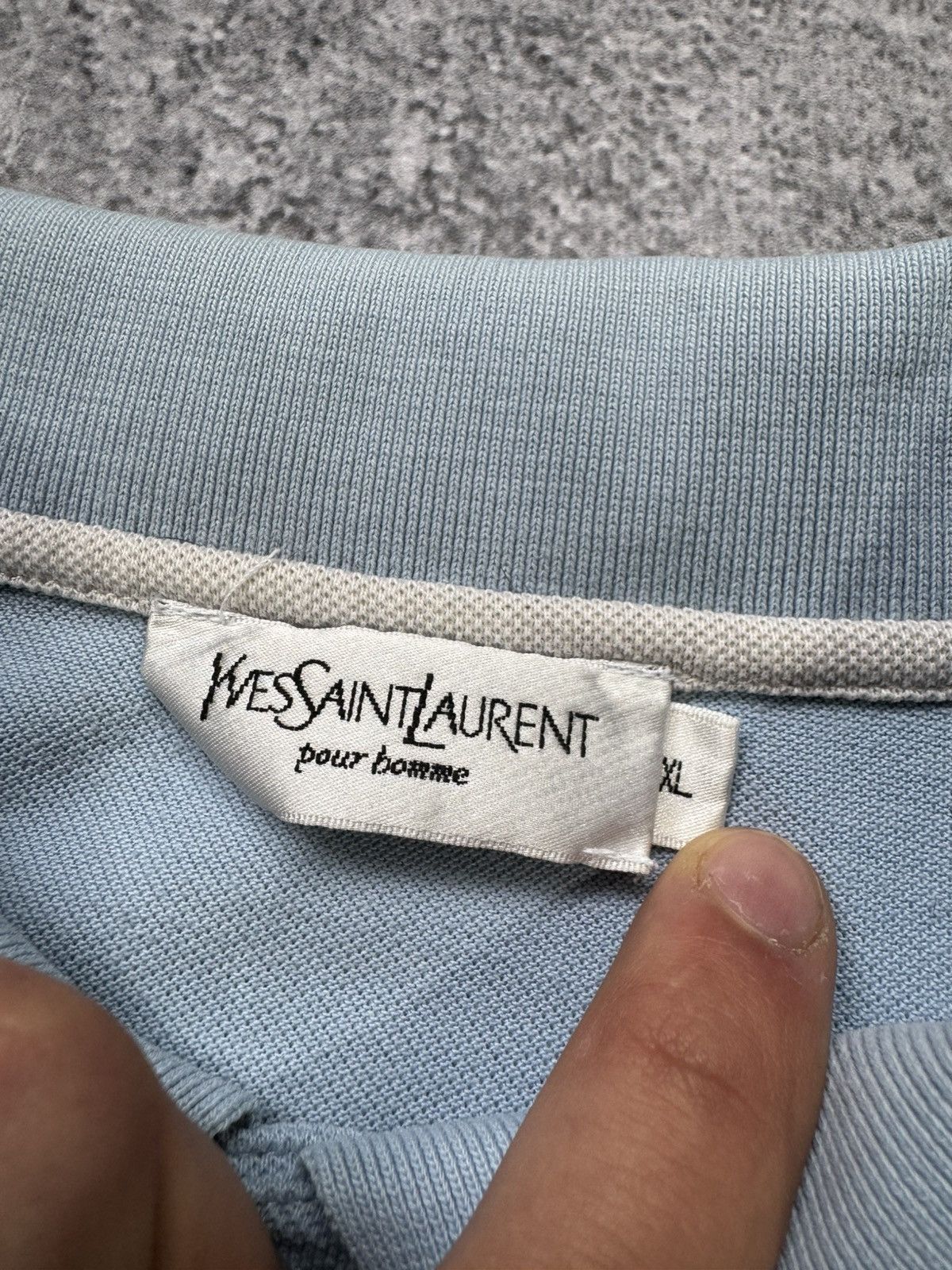 Vintage × Yves Saint Laurent YvesSaintLaurent YSL Polo Tee Size US XL / EU 56 / 4 - 6 Thumbnail