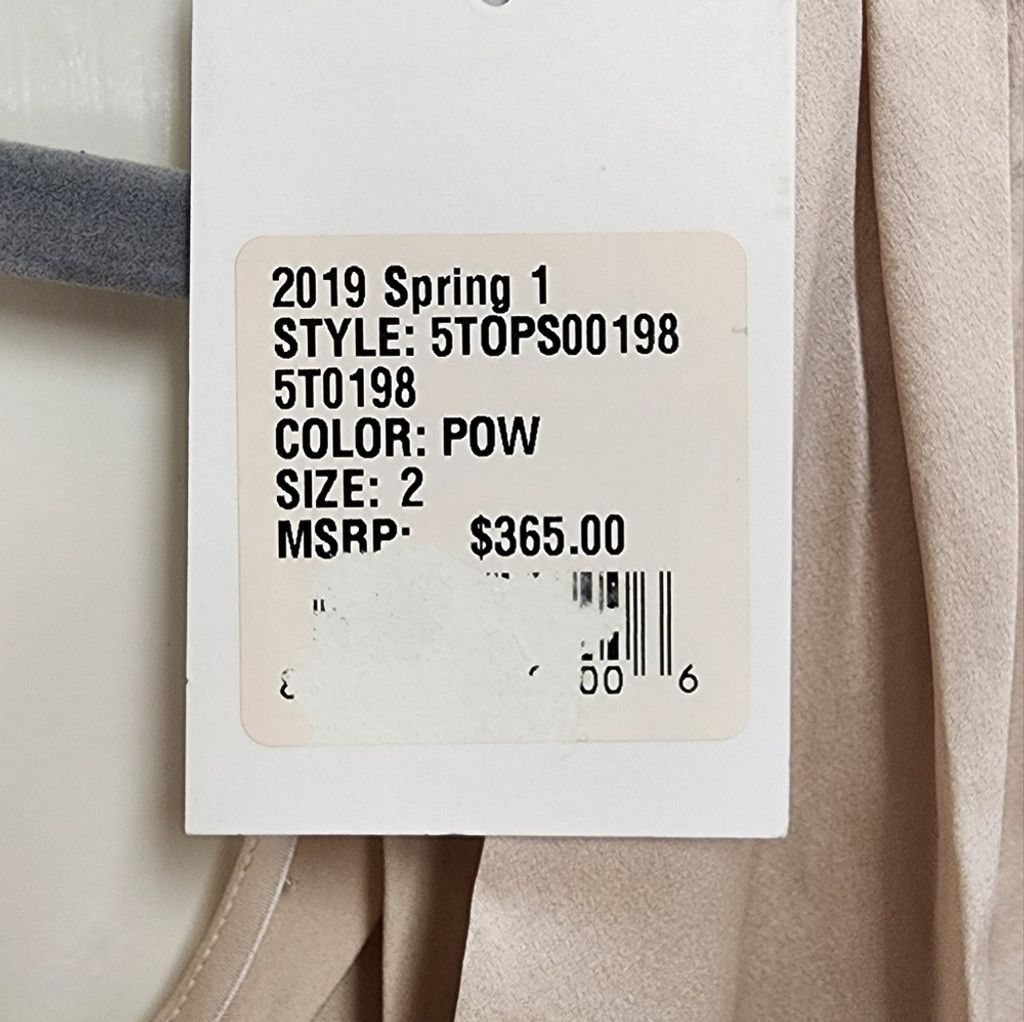 A.L.C. NWT A.L.C. Piper One Sleeve Silk Blend Blouse Size XS / US 0-2 / IT 36-38 - 5 Thumbnail