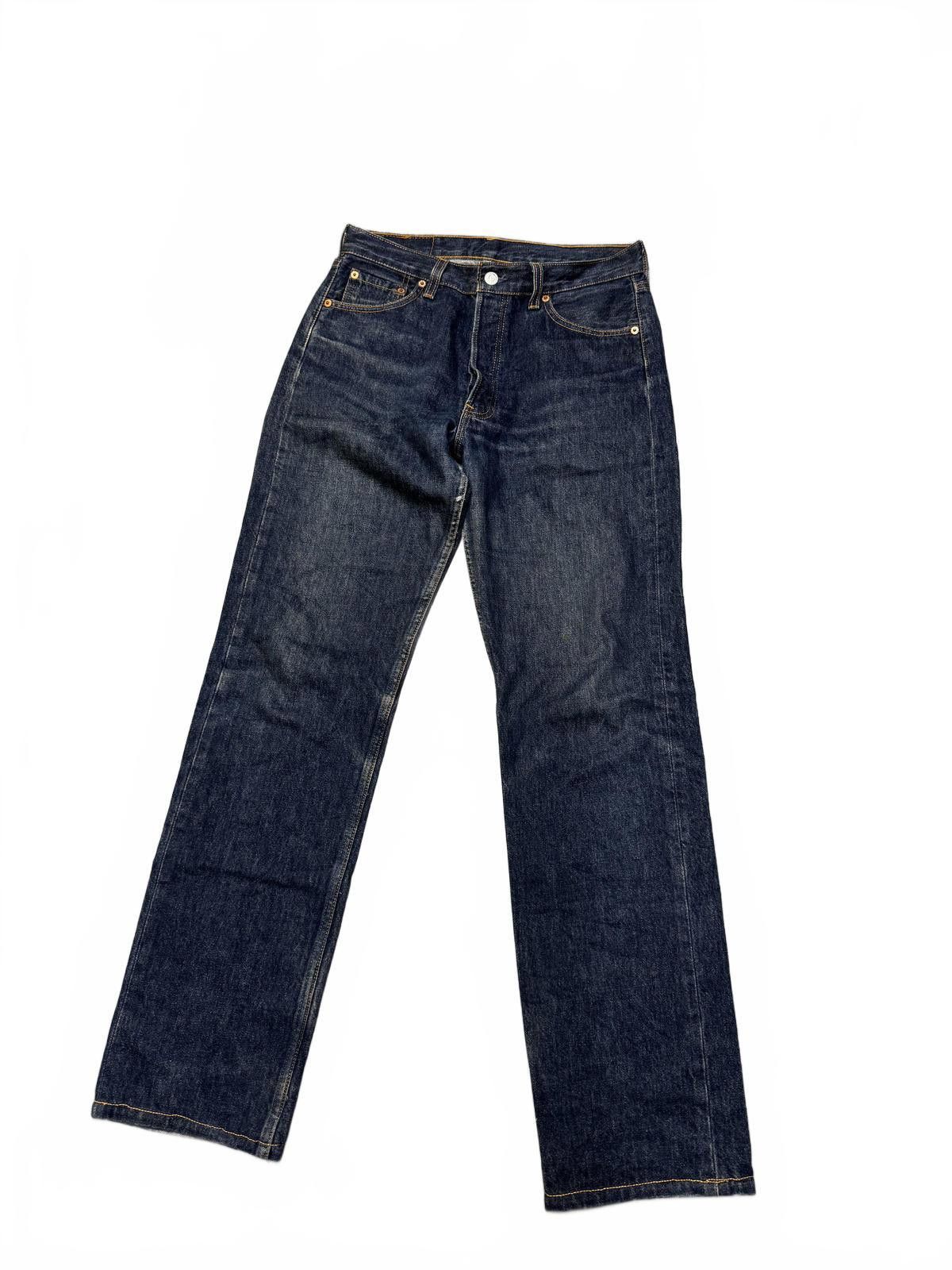 Designer Levi's 501 Men's Jeans W30 L34 Dark Wash Straight Leg Size US 30 / EU 46 - 2 Thumbnail