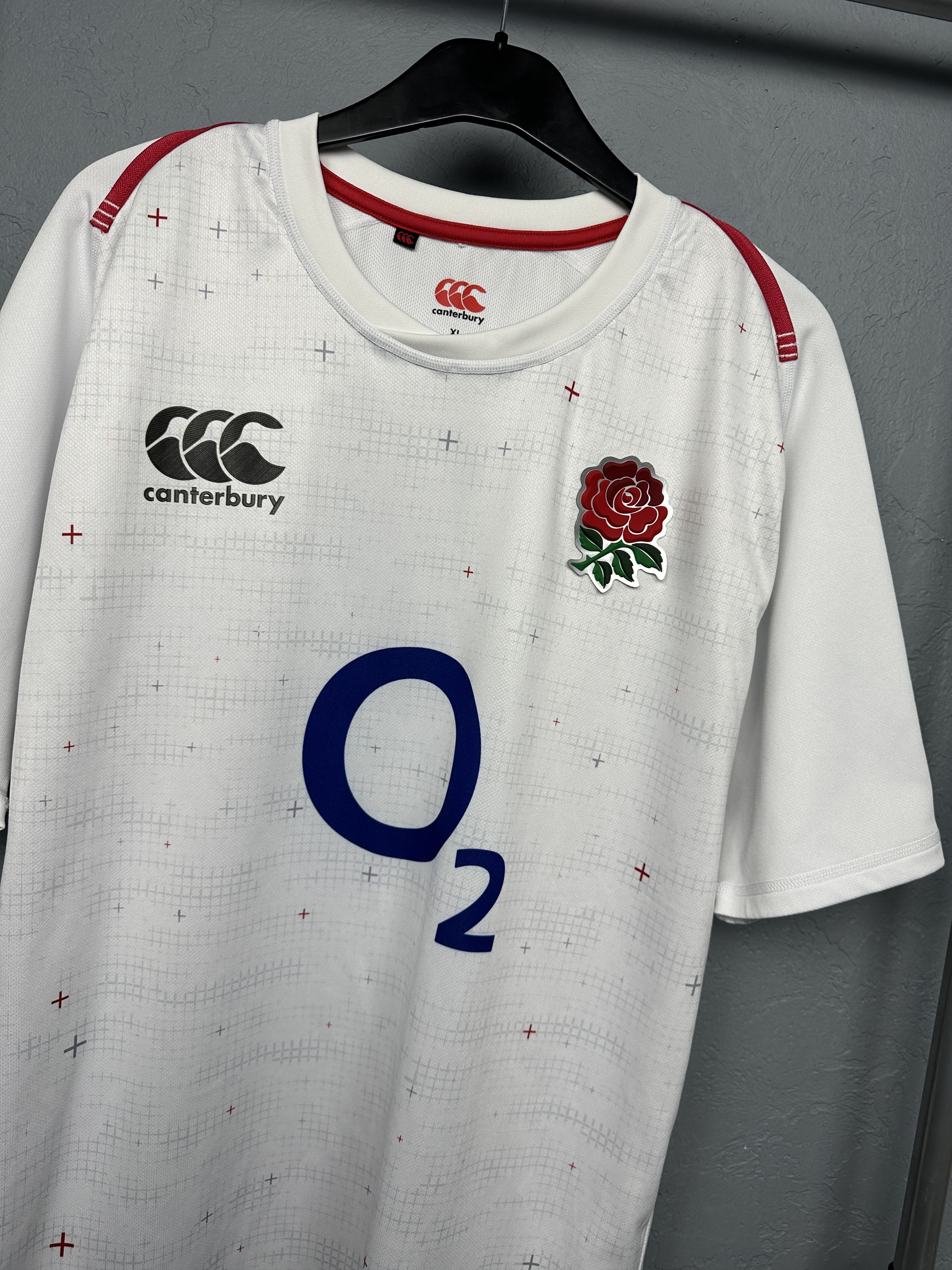 Canterbury of New Zealand Canterbury O2 England Rugby Jersey T-Shirt Size US XL / EU 56 / 4 - 2 Thumbnail