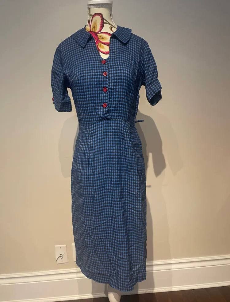 Vintage Vintage Checked Dress Size XS / US 0-2 / IT 36-38 - 1 Thumbnail