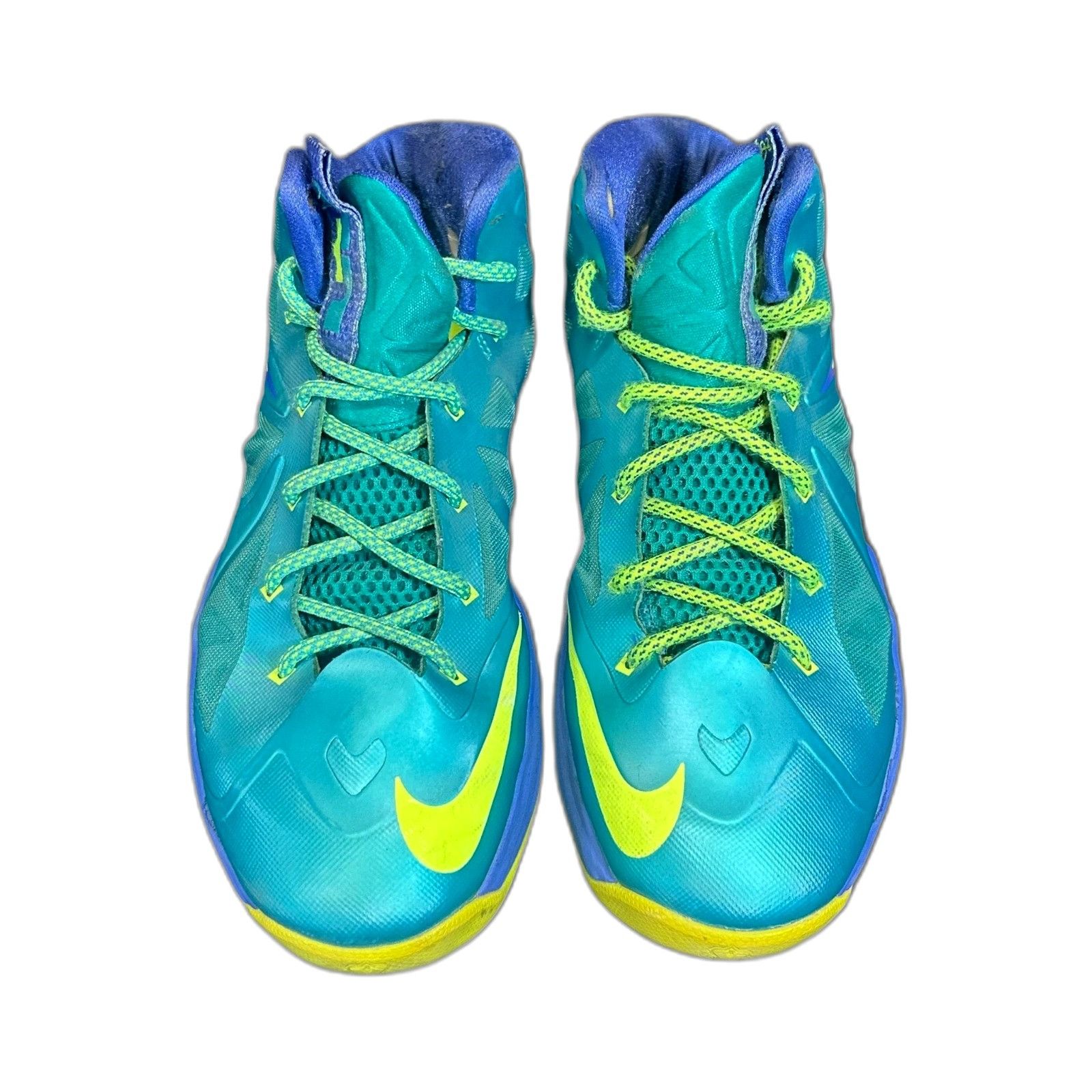 Nike Nike Lebron X 10 Turquoise Volt Size 6.5Y 543564 304 Size US XXS / EU 40 - 4 Thumbnail