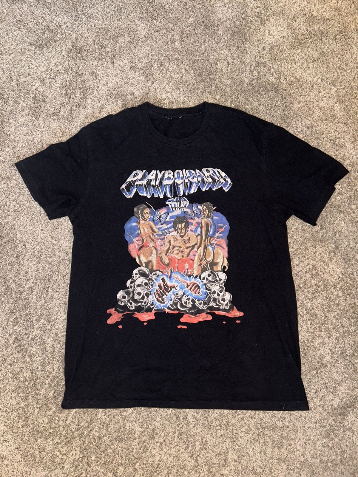 Playboi Carti Original Playboi Carti Tour Tee Size US XL / EU 56 / 4 - 1 Thumbnail