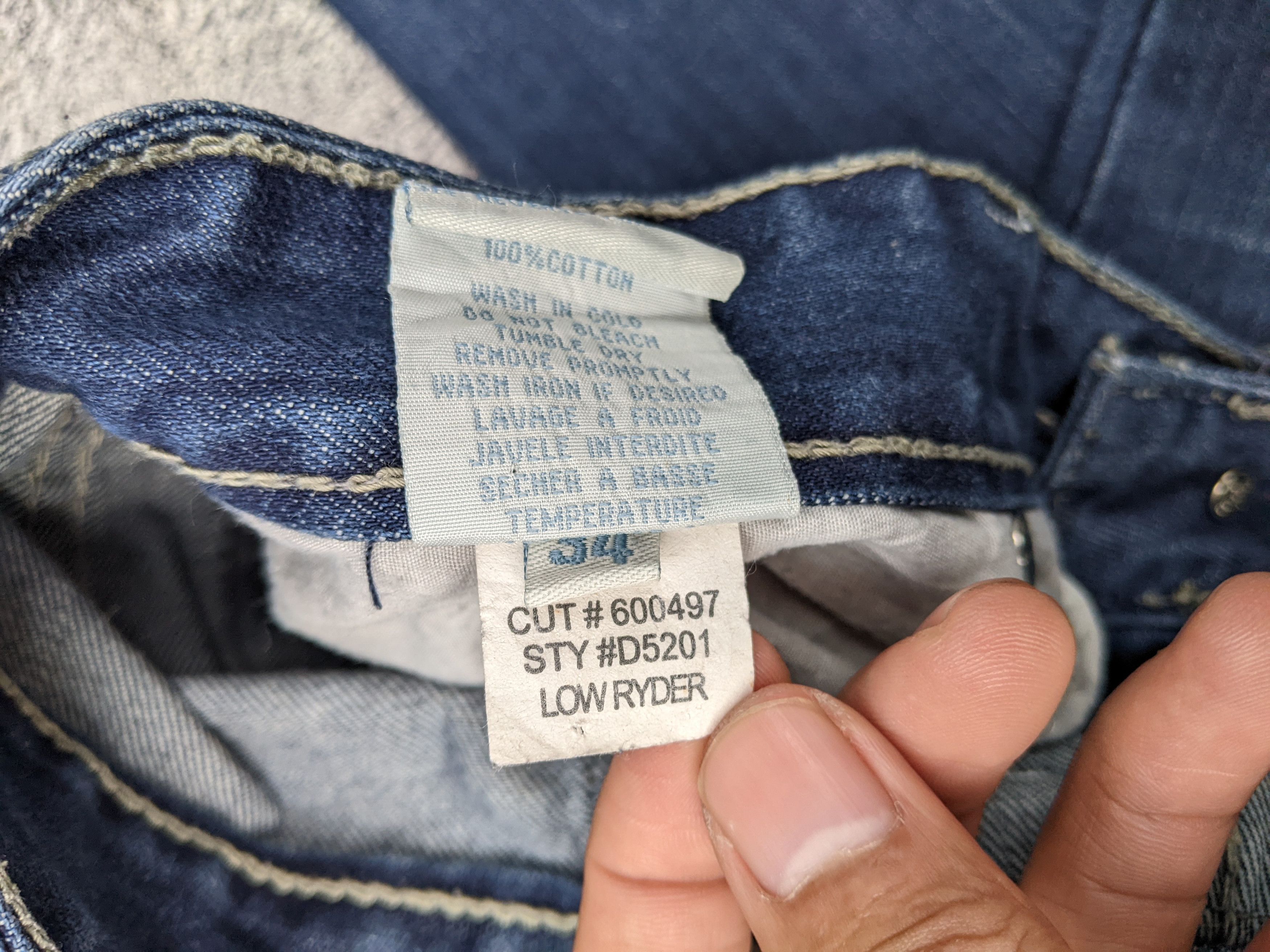 Robins Jeans Rare Robin's Low Ryder Leather Patch Studded Size US 34 / EU 50 - 5 Thumbnail