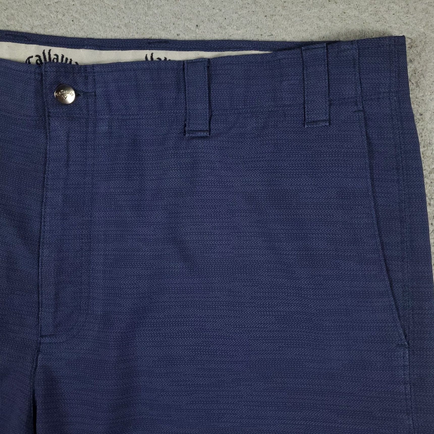 Callaway Callaway Shorts Mens 40 Blue Flat Front Chino Polyester Casual Golf Size US 40 / EU 56 - 3 Thumbnail