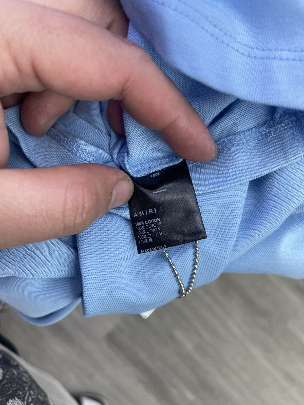 Amiri Amiri MA tee (carolina blue) Size US XXL / EU 58 / 5 - 6 Thumbnail