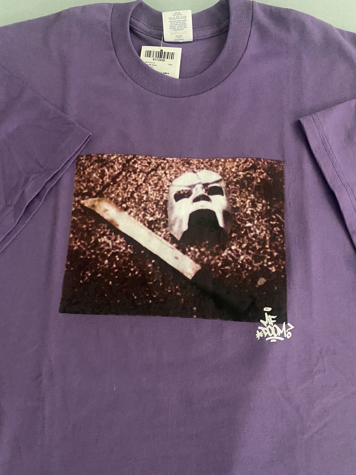 国内代理店版 Supreme Mf Doom Tee Dusty Purple - トップス