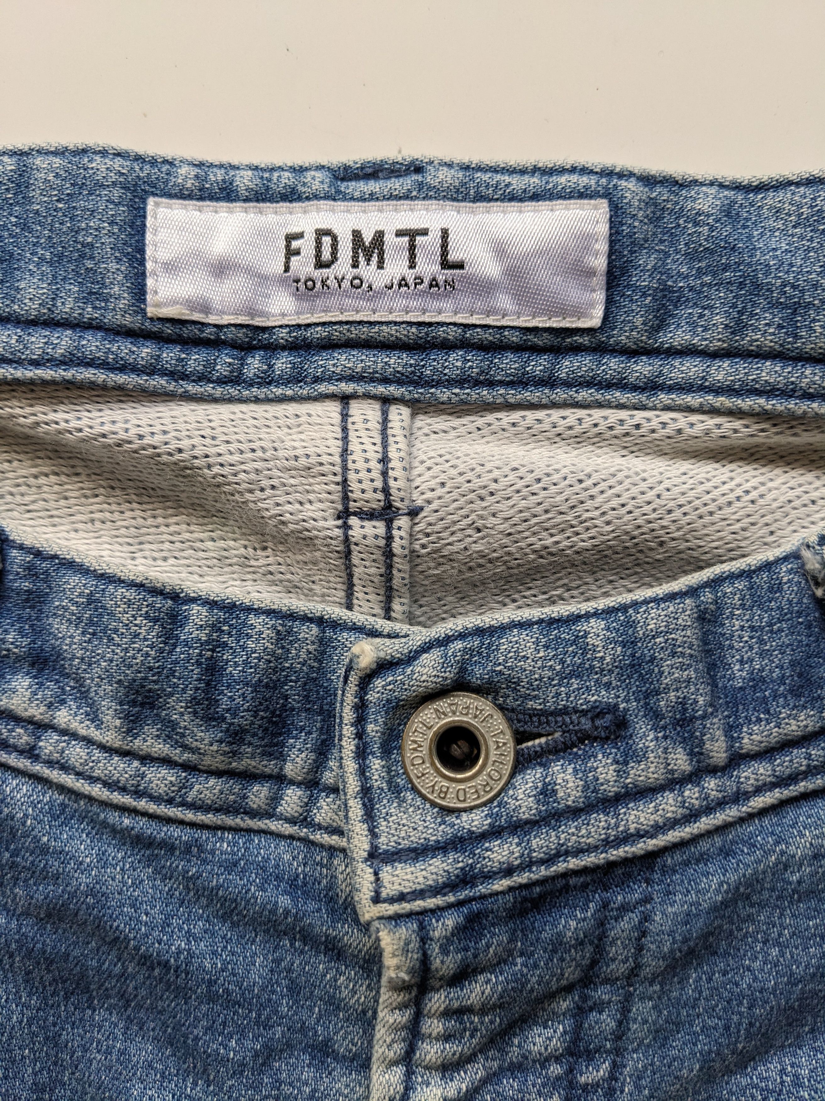 FDMTL FDMTL boro patchwork sashiko cropped jeans Size US 31 - 5 Thumbnail