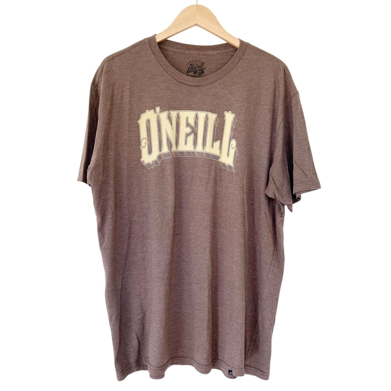 O'Neill O'Neill Brown Spell Out T Shirt Sz XL Size US XL / EU 56 / 4 - 1 Thumbnail