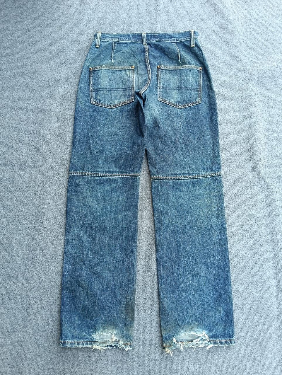 Edwin Vintage Edwin Nexus "E" Design Double Knee distressed denim. Size US 29 - 2 Thumbnail