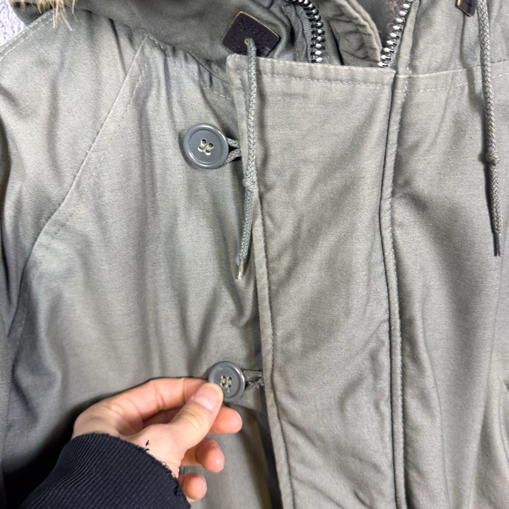 Vintage VINTAGE Spiewak N-3B Parka Mens L Fur Hood Green Chest 50 Insulation Polyester Winter Weathergear Windproof Pockets Size US L / EU 52-54 / 3 - 5 Thumbnail