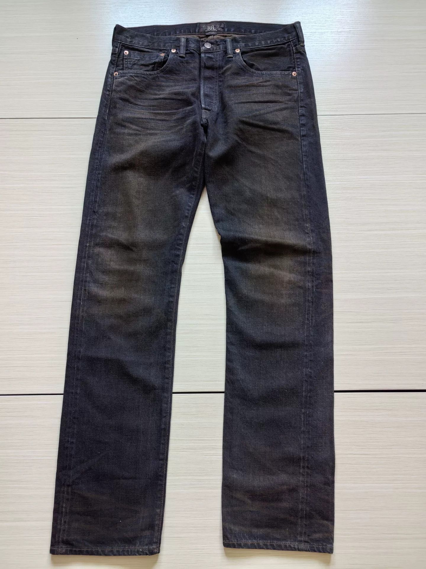 RRL Ralph Lauren early rrl heavy mud-dyed denim pants Size US 30 / EU 46 - 1 Thumbnail