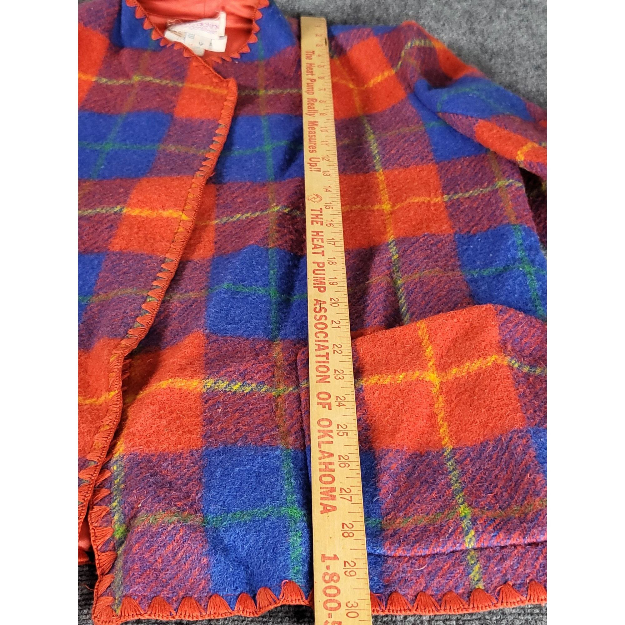 Vintage Vintage Diane Dickinson Plaid Wool Jacket Women Sz 12 Red Bl Size XL / US 12-14 / IT 48-50 - 4 Thumbnail
